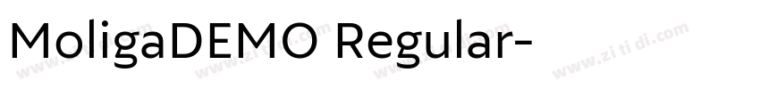 MoligaDEMO Regular字体转换